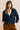 Bloom Flecked Knit V-Neck Cardigan Navy