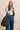 Harvest Printed Cord Tote Bag Navy