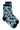 Bamboo Floral Print Socks Green | Lily and Me Clothing