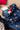 Fabric Gift Bag Vintage Floral Navy