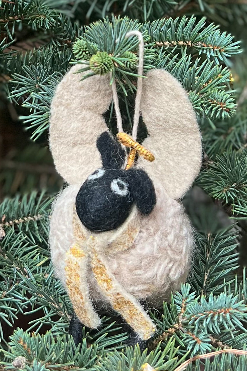 Angel Sylvia Sheep Tree Decoration