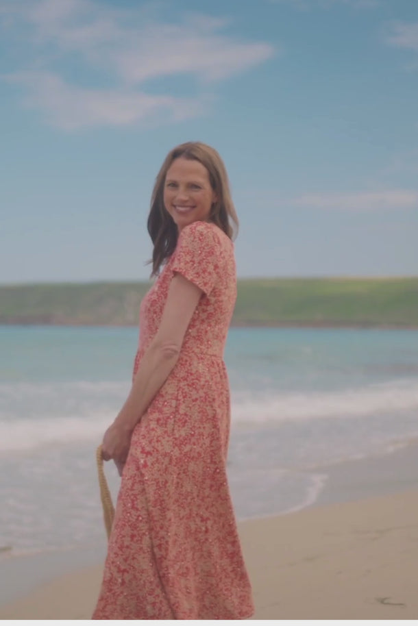 Summer Organic Cotton Jersey Midi Dress | Lily and Me Clothing