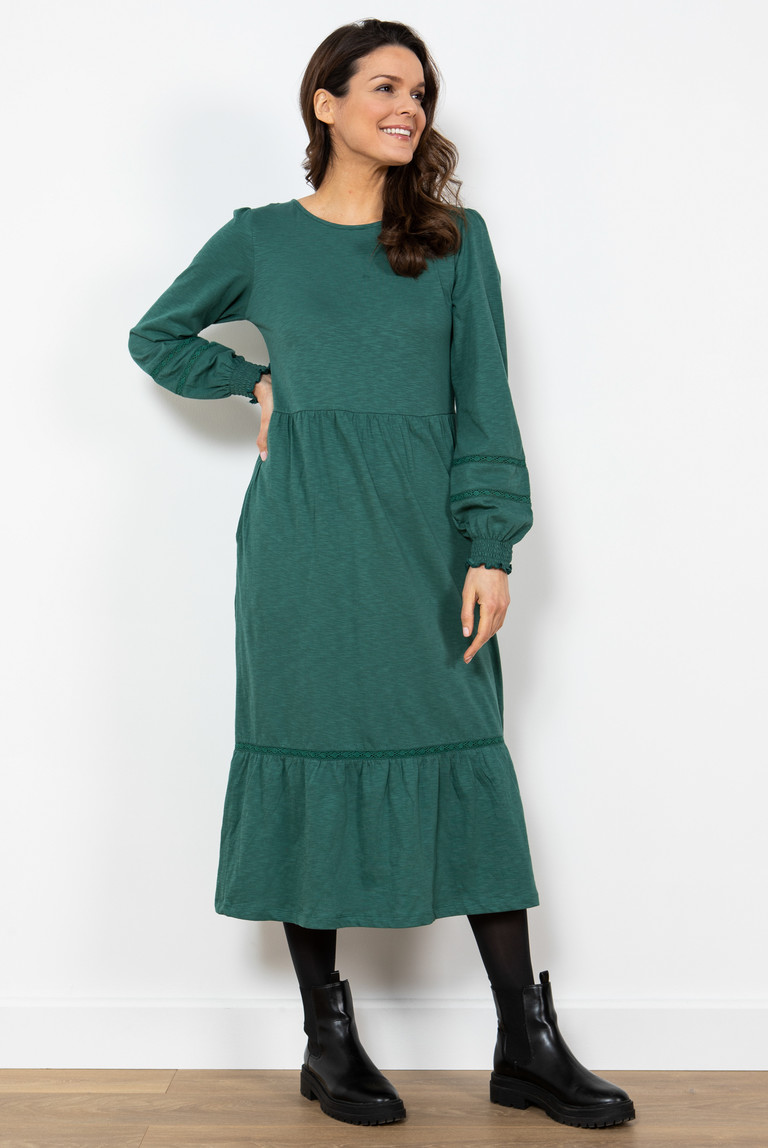 Sophie Shirt Dress Green | Lily and Me Clothing