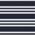 BASIC navy ecru stripe