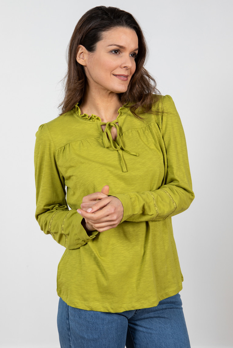 Berkeley Top Lime | Lily and Me Clothing